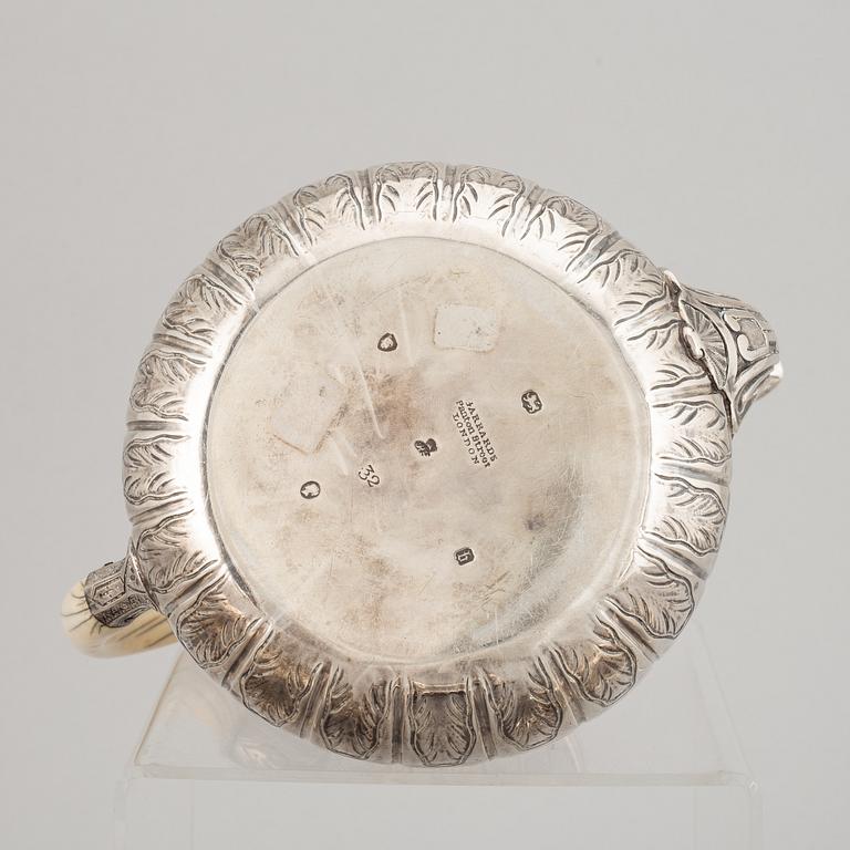 Robert Garrard I, kaffe-/teservis, 4 delar, silver, Garrards Panton Street London, 1857-1859.