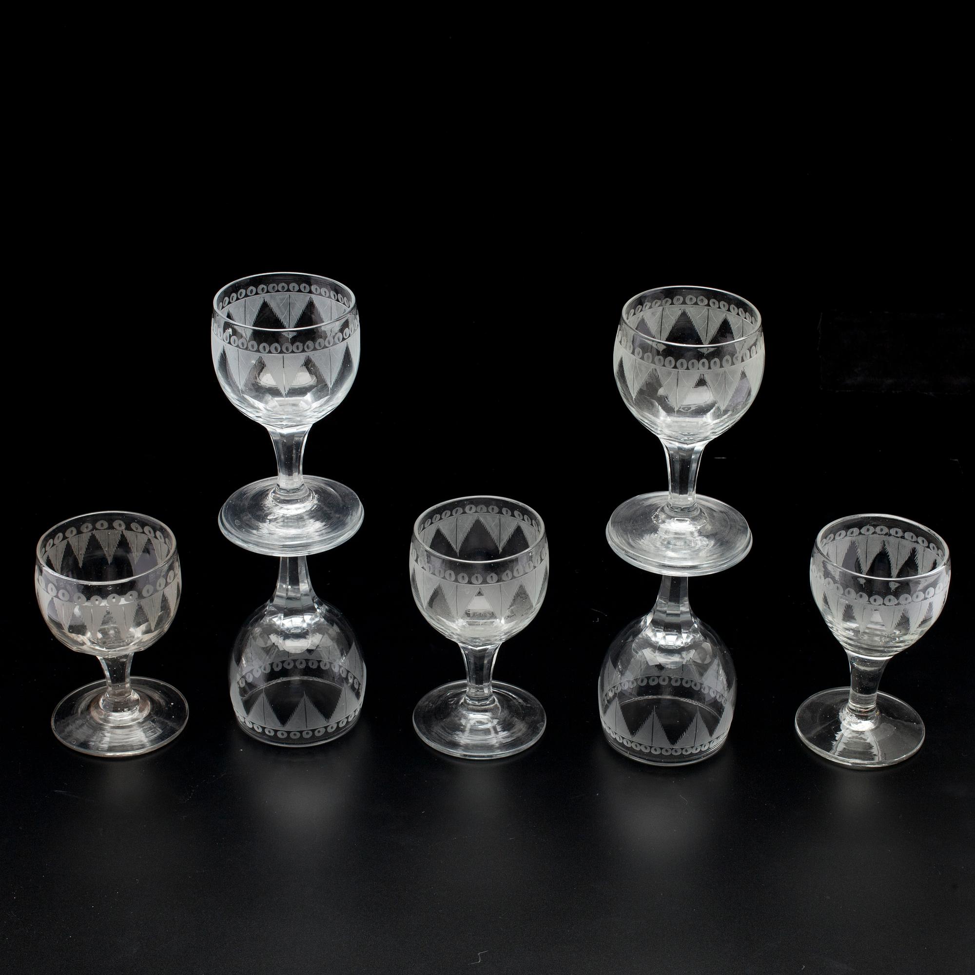 DRICKSGLAS, 3+7, 1800-tal.