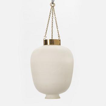 A glass ceiling lamp, second half of the 20th Century.