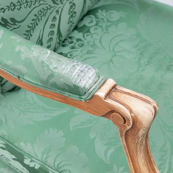 A pair of Gripsholm model armchair, second half of the 20th century.