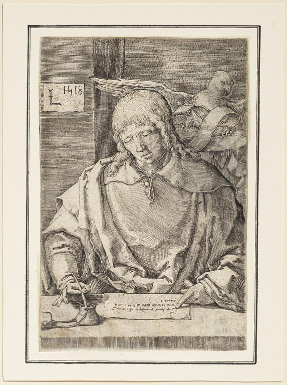 Lucas van Leyden, The Evangelist John from The Four Evangelists, The Apostels Andreas and Johannes from Christ and the Apostles.