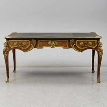 A French Louis XV-style writing desk, second half of the 19th century.