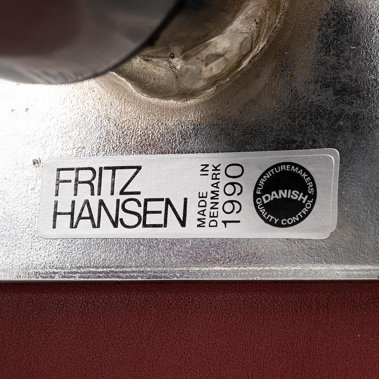 Arne Jacobsen, Stolar, 4 st. "Oxford Chair", Fritz Hansen, Danmark, 1990.