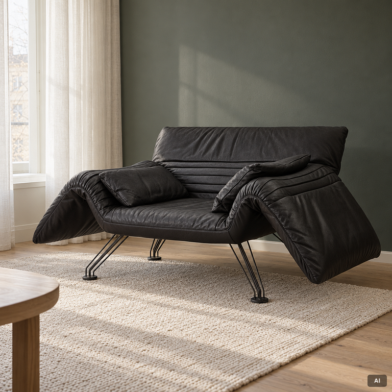 Soffa, modell DS-142,  Winfried Totzek för De Sede, 1980-tal.