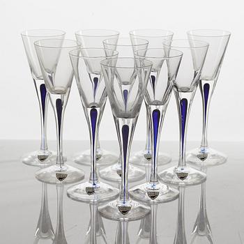 Erika Lagerbielke, a 21-piece glass service, 'Intermezzo', Orrefors.