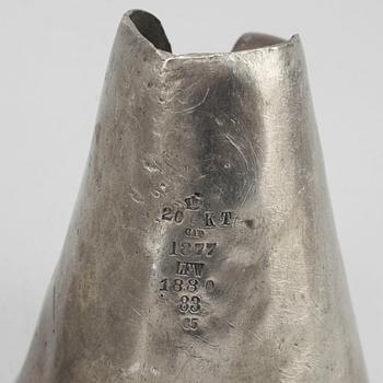 PARTI TENNFÖREMÅL, 5 delar, bla Peter Höijer, verksam 1796-1819 i Örebro.