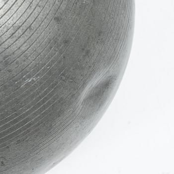 Sylvia Stave, Vase, pewter, model 5496, C.G. Hallberg, Stockholm, 1936.