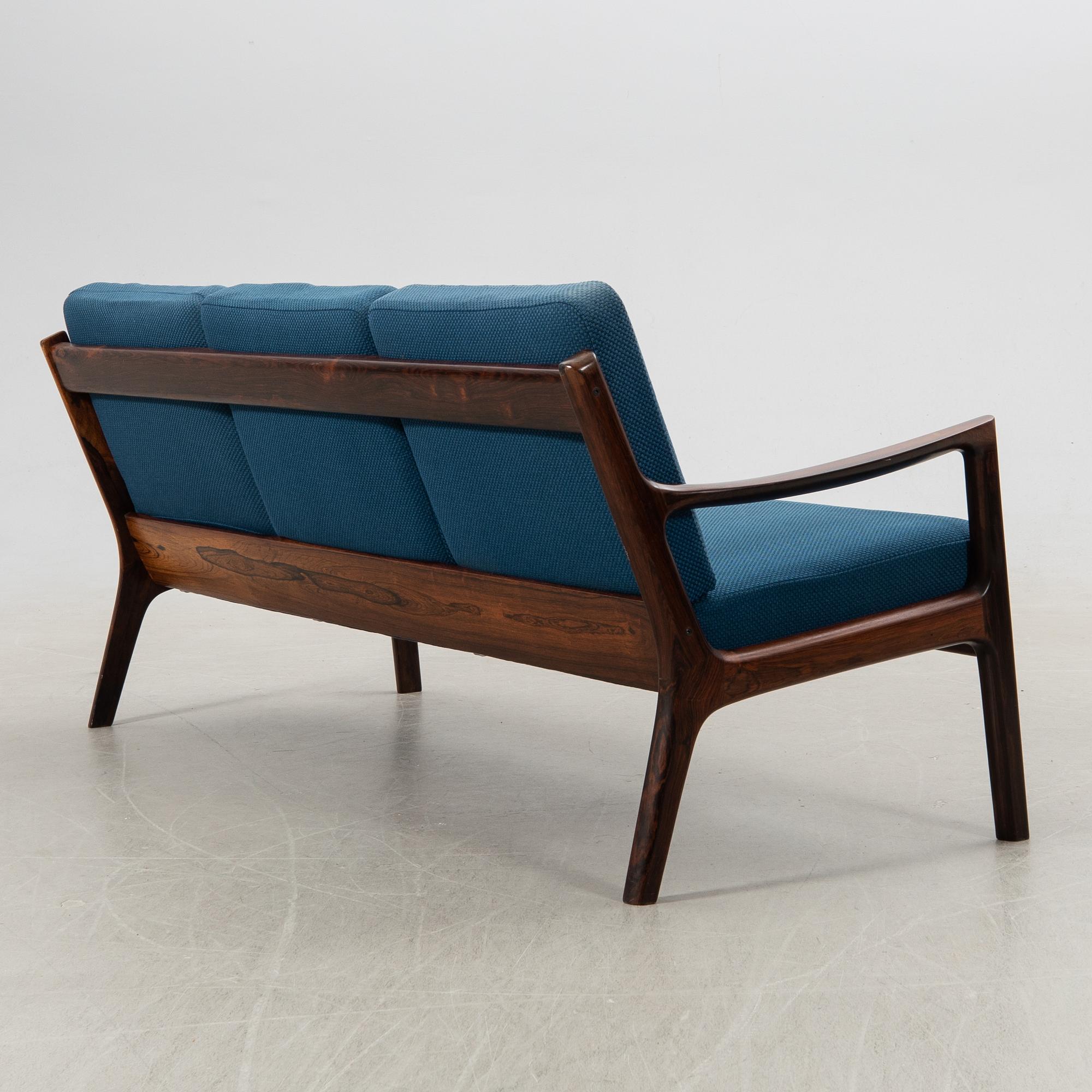Ole Wanscher, Sofa and armchair "Senator" 166/169 France & Son Cado Denmark 1960s.