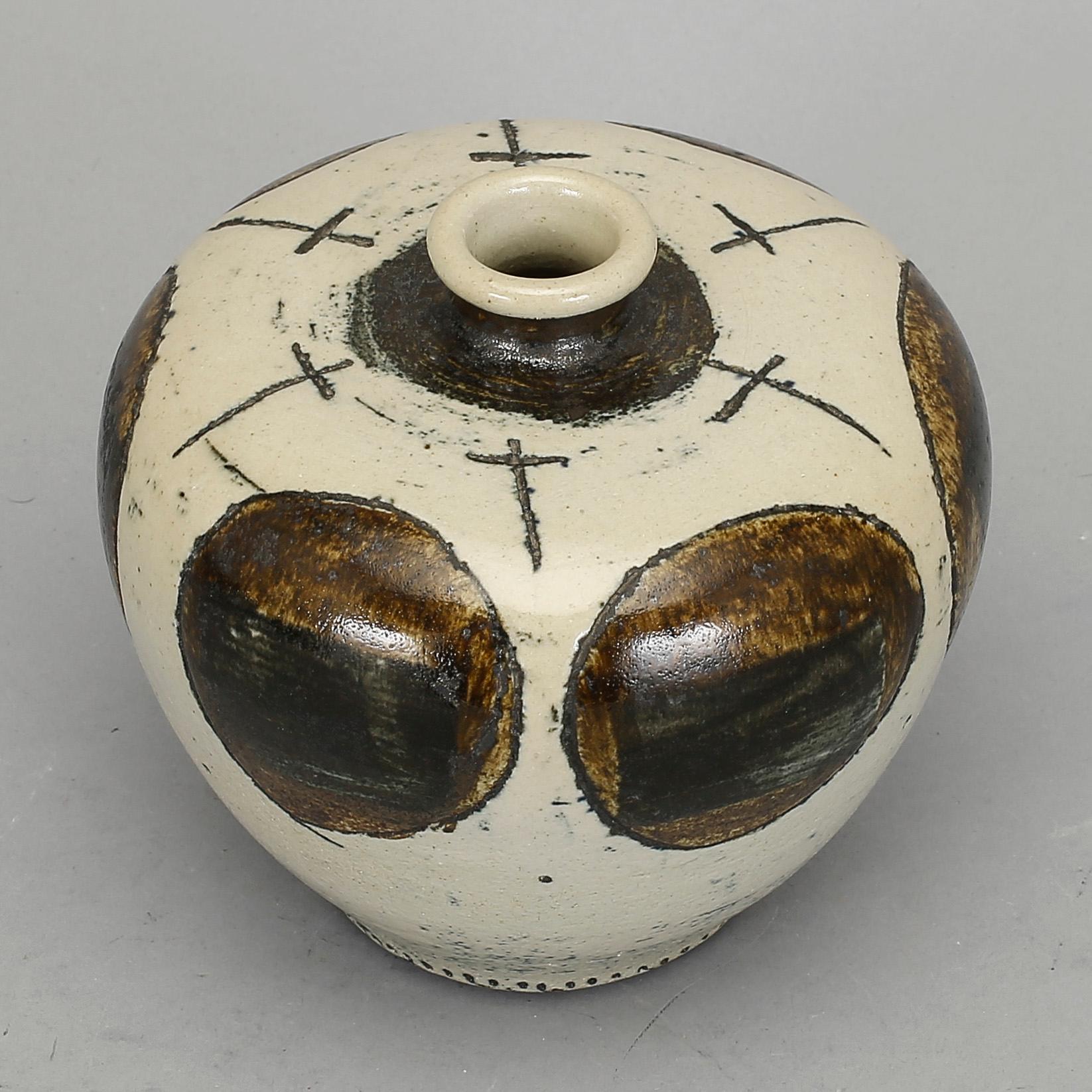 URNA/VAS, stengods, Anders Bruno Liljefors Gustavsberg Studio 1952.