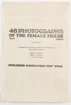 Karl Struss, "48 photographs of the female figure".