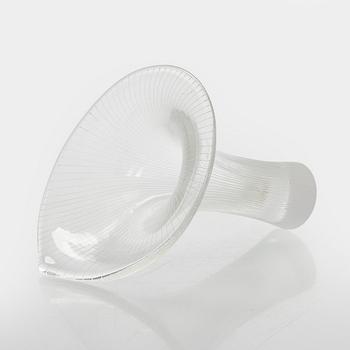 Tapio Wirkkala, a 'Chanterelle' glass vase, signed Tapio Wirkkala Iittala.