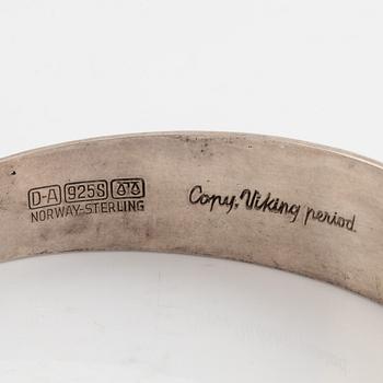 David Andersen, armring, sterling silver, vikingastil, Norge.