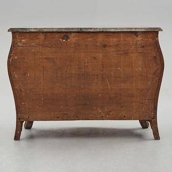 A Swedish Rococo 18th century commode presumably by Gustaf Foltiern (master in Stockholm 1771-1804).