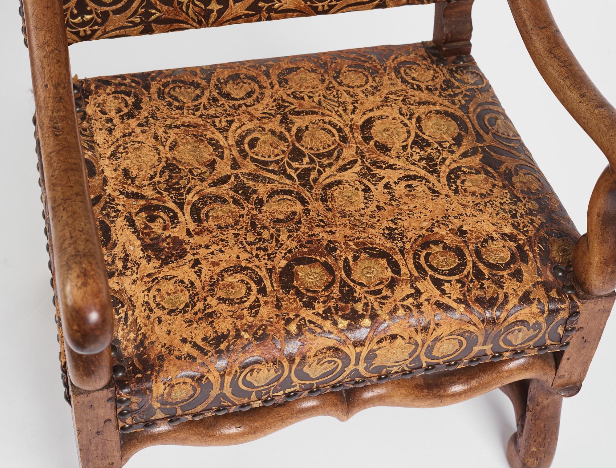 Karmstol, omkring år 1700, Barock.