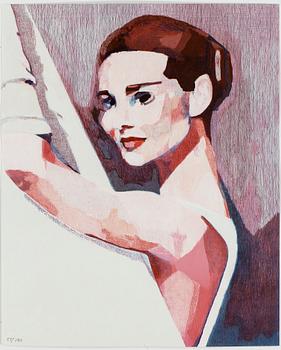 Cecilia Sikström · CECILIA SIKSTRÖM, färglitografi, signerad och numrerad 55/190