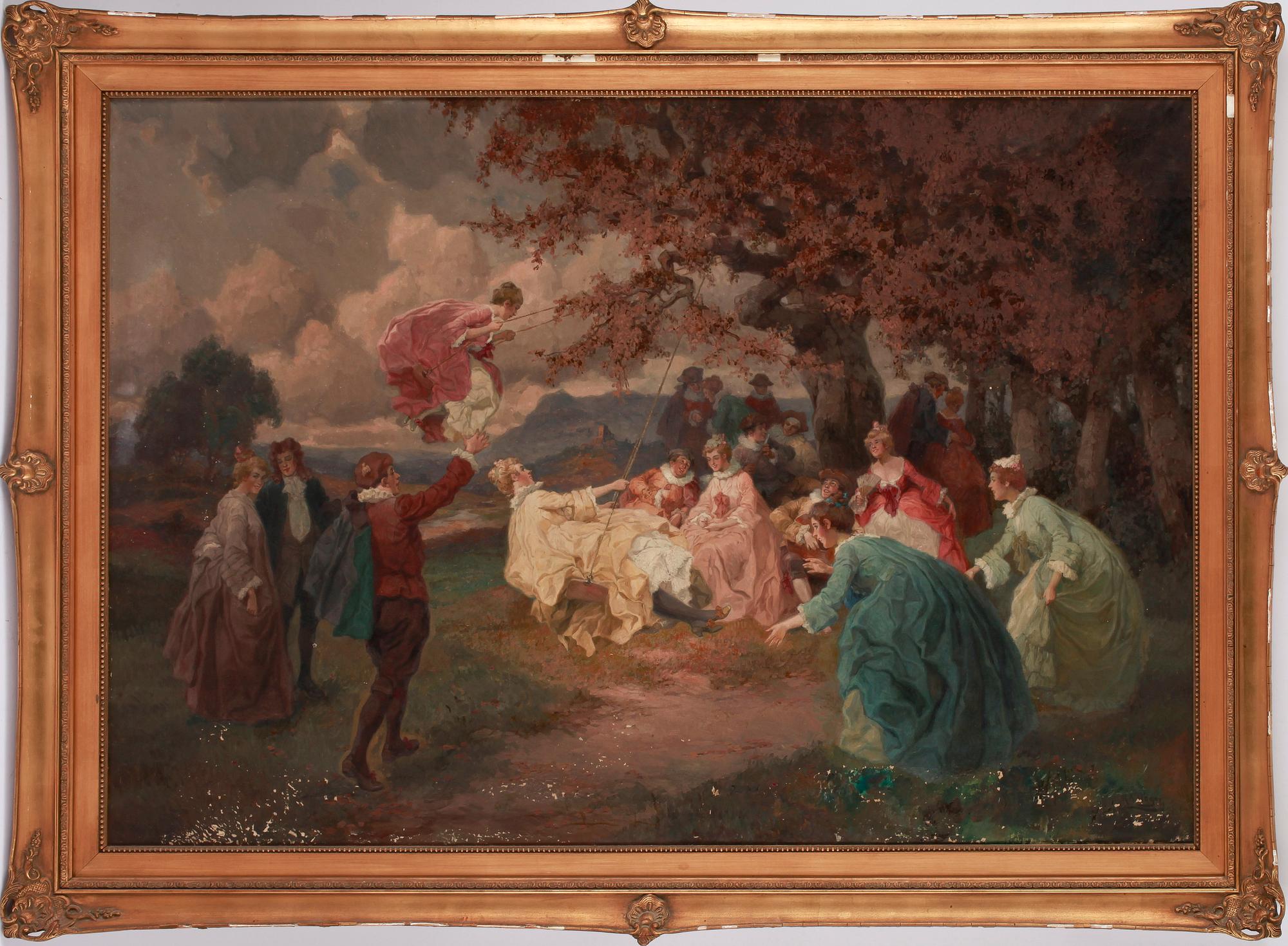 RUDOLF ALFRED HÖGER, olja på duk, signerad.