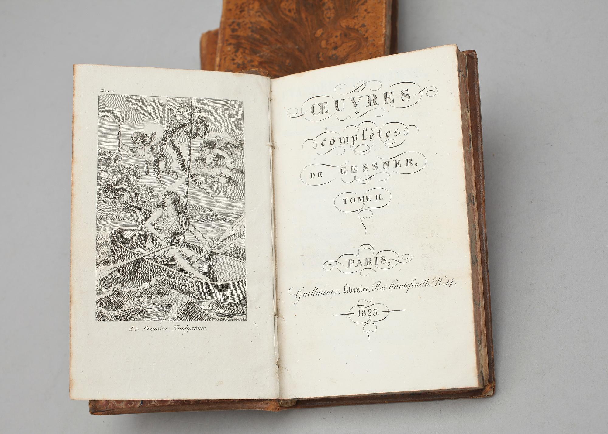 BÖCKER, 3 st, Paris,  Frankrike, 1823.