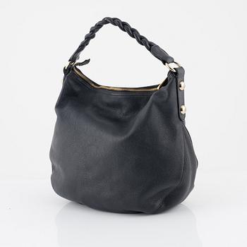 Mulberry, a black leather 'Daria' hobo bag.