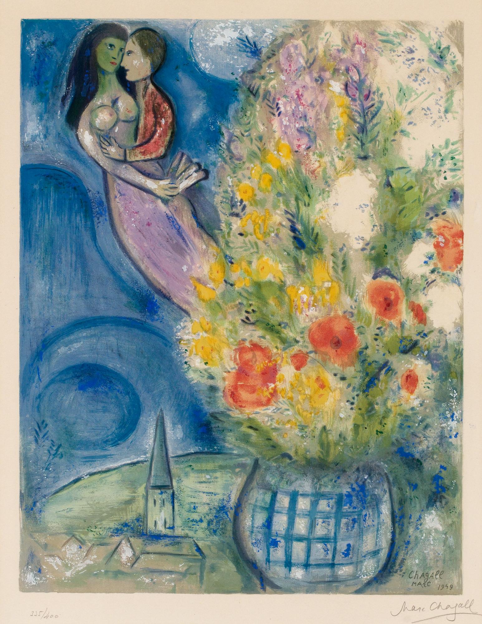 Marc Chagall (After), "Les Coquelicots".