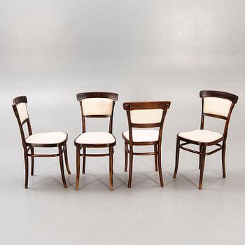 Jacob & Josef Kohn, chairs, 4 pcs, Vienna early 20th century.