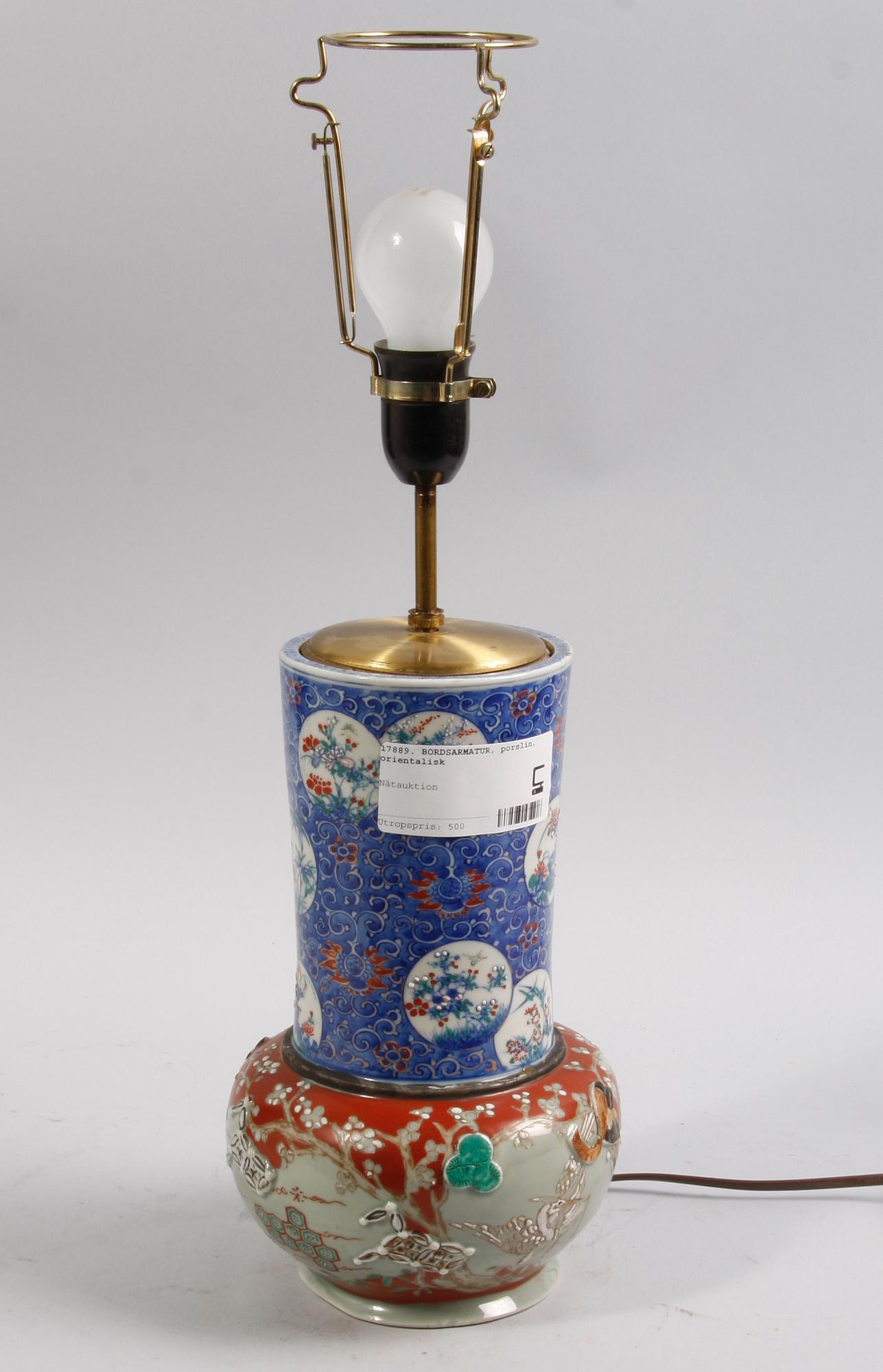 BORDSARMATUR, porslin, orientalisk.