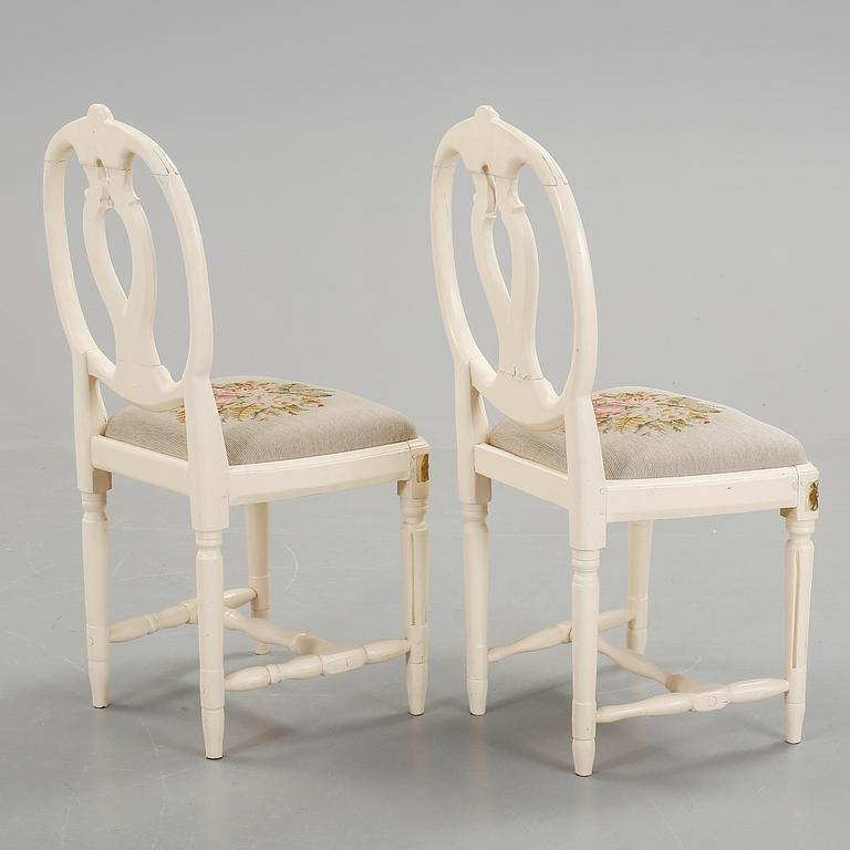 STOLAR, ett par, Gustavianska, 1700-talets slut.