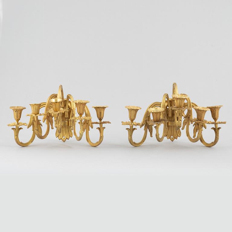 Appliquer, ett par, 1800-tal.