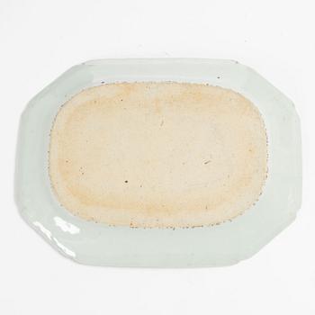 A famille rose 'Rockefeller pattern' serving dish, Qing dynasty, Qianlong (1736-95).