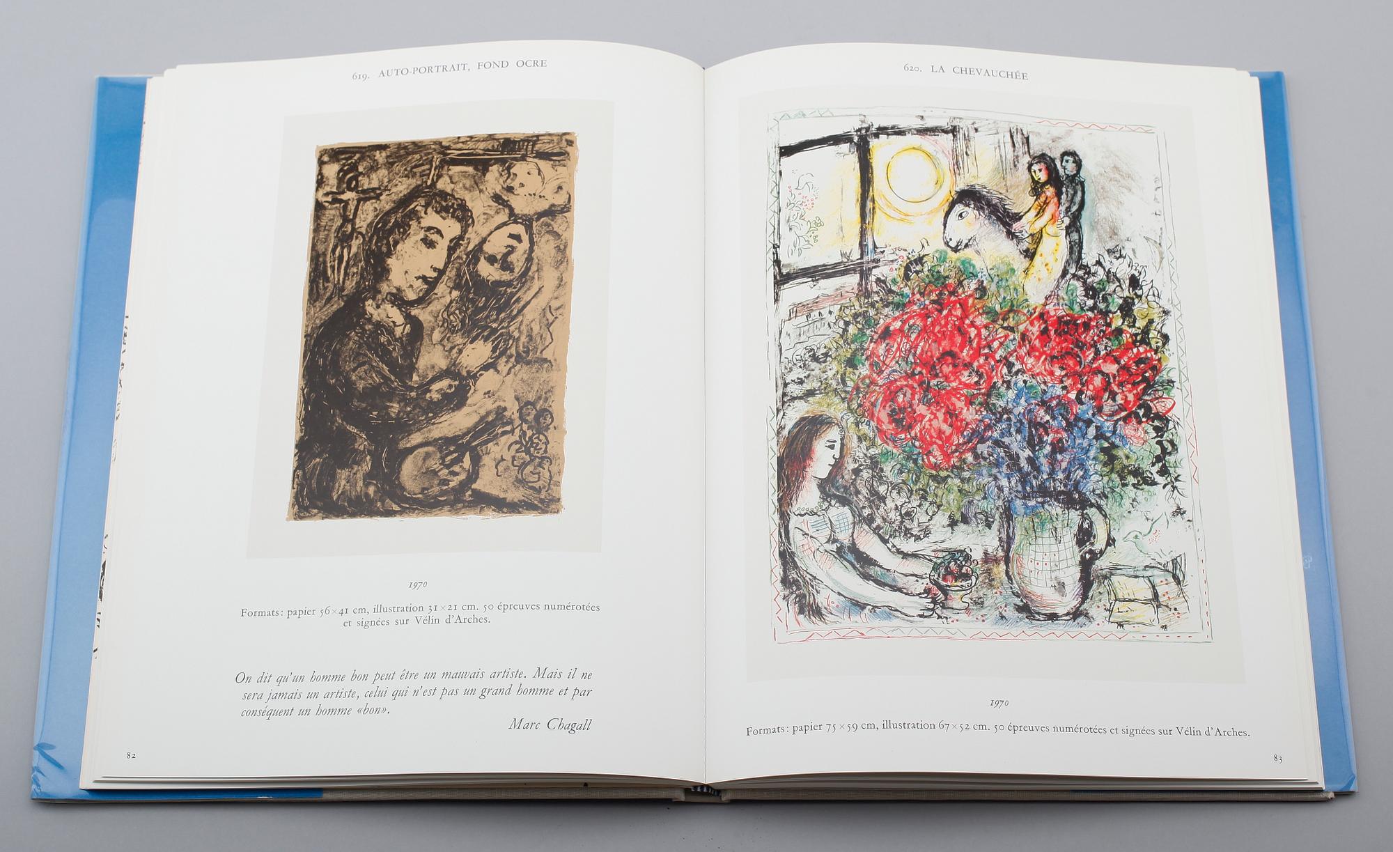 BOK, Chagall Lithographe IV 1969 - 1973, Charles Sorlier, Éditions André Sauret, 1974.