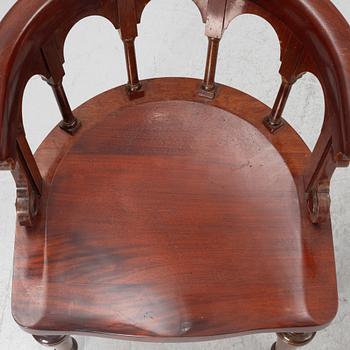 Chairs, 6 pcs, Nils Löfmark, Gothenburg, early 20th century.