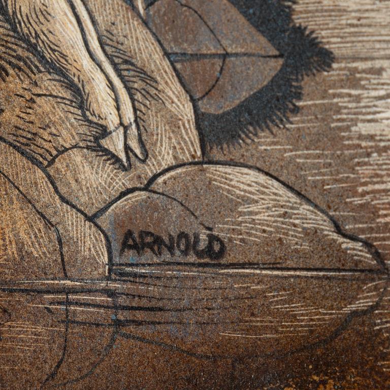 HANS ARNOLD, Acrylic/ink, signed.
