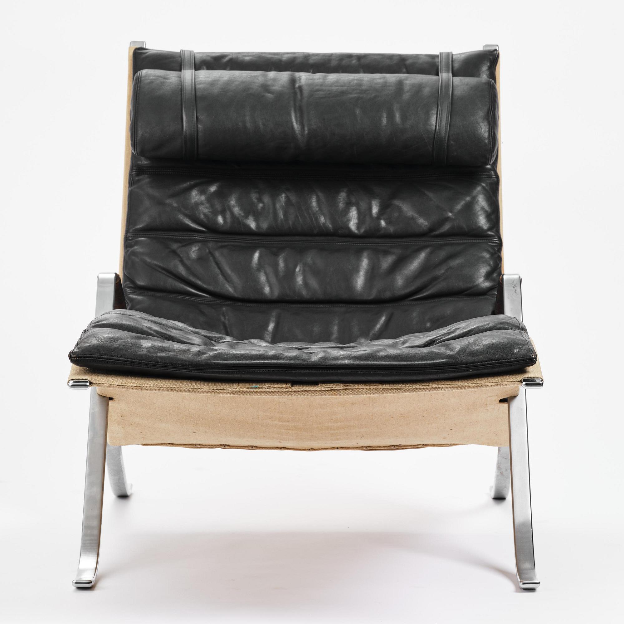 Preben Fabricius & Jørgen Kastholm, fåtölj, "Grasshopper", modell "FK-87", Alfred Kill, Danmark, 1960-70-tal.