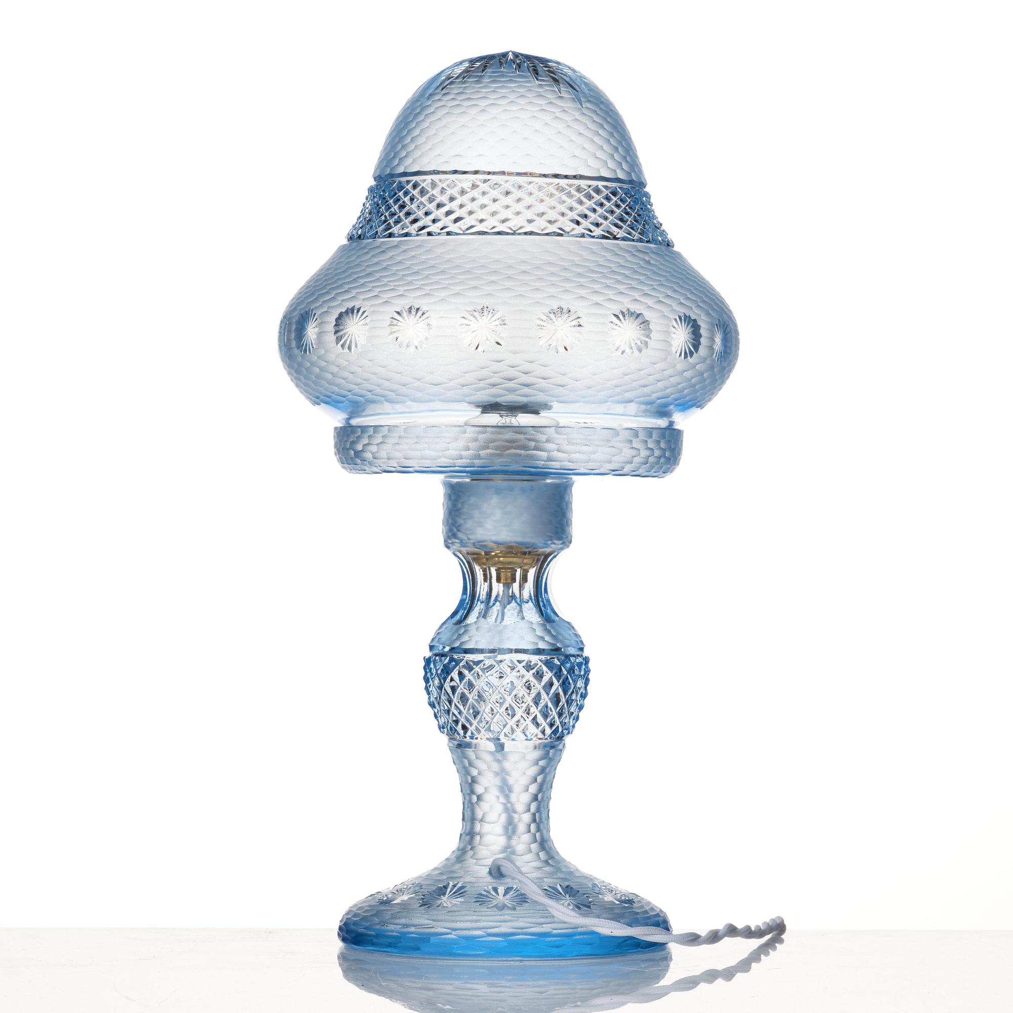 Orrefors, möjligen, bordslampa, 1920-30-tal.