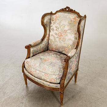BERGÈRE / FÅTÖLJ, Louis XVI-stil, 1800-talets slut.
