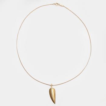 Tiffany & Co, halsband med hänge, "Leaf", 18K guld.