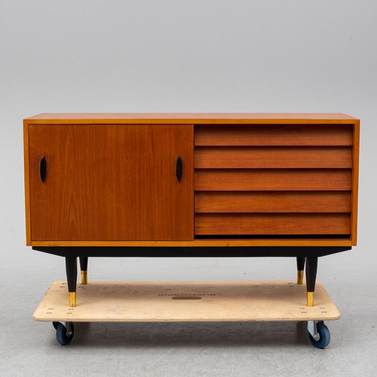 A 'London' teak veneered sideboard by IKEA.