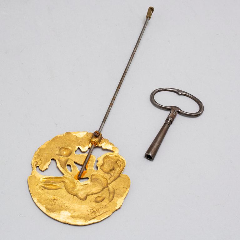 An Empire style table clock, late 19th century.