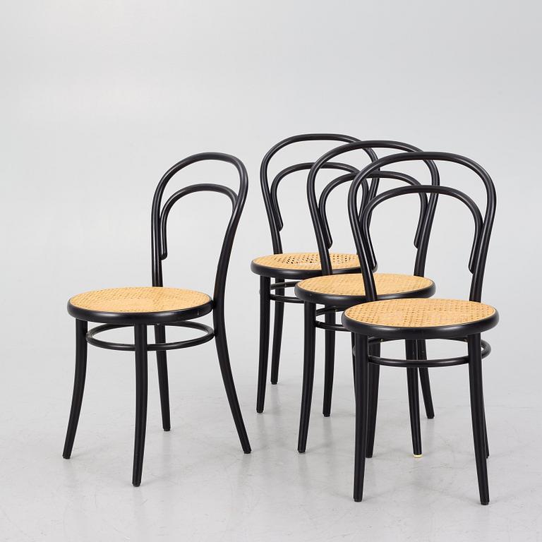 Michael Thonet, stolar, 3 st, modell 14, Ton.