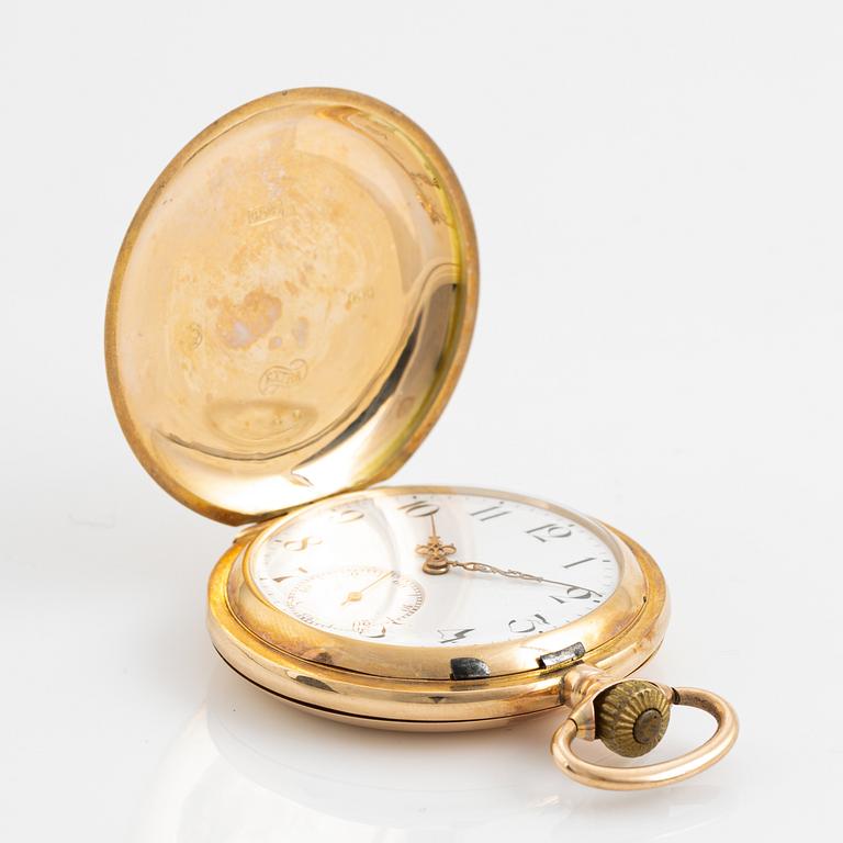 Pocket watch, hunter, 51 mm.