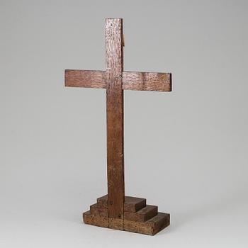 An 18th century wood and bone crucifix.