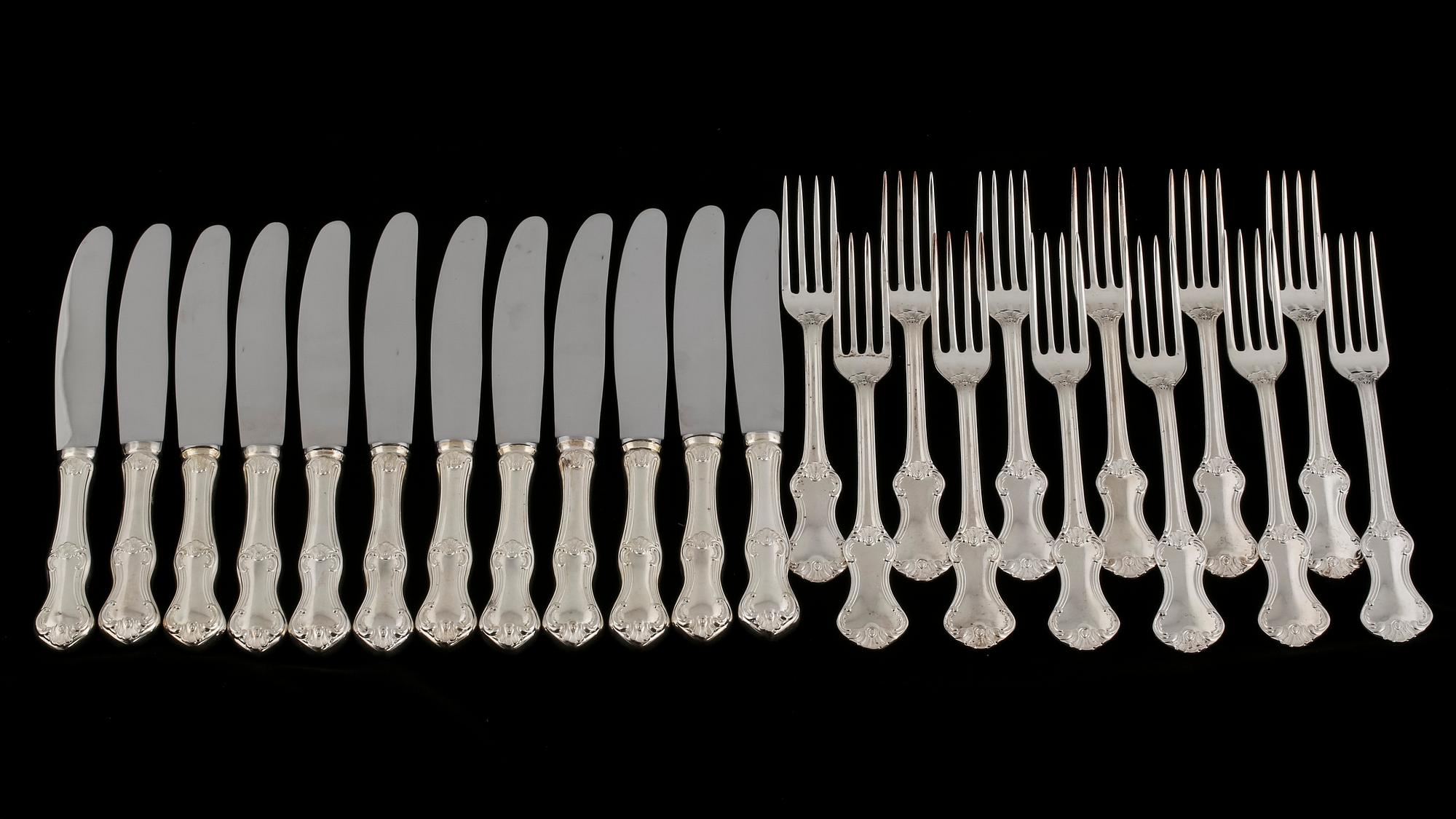 MATBESTICK, "Patricia", 62 delar, silver, ca 2100 g.