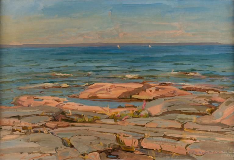 VICTOR WESTERHOLM, STRANDLANDSKAP.