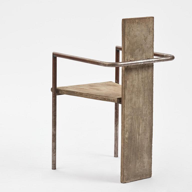 Jonas Bohlin, karmstol, "Concrete", provex, Källemo, Värnamo, efter 1981.