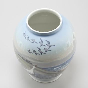 A porcelain vase from Royal Copenhagen, Denmark, second half of the 20th century.