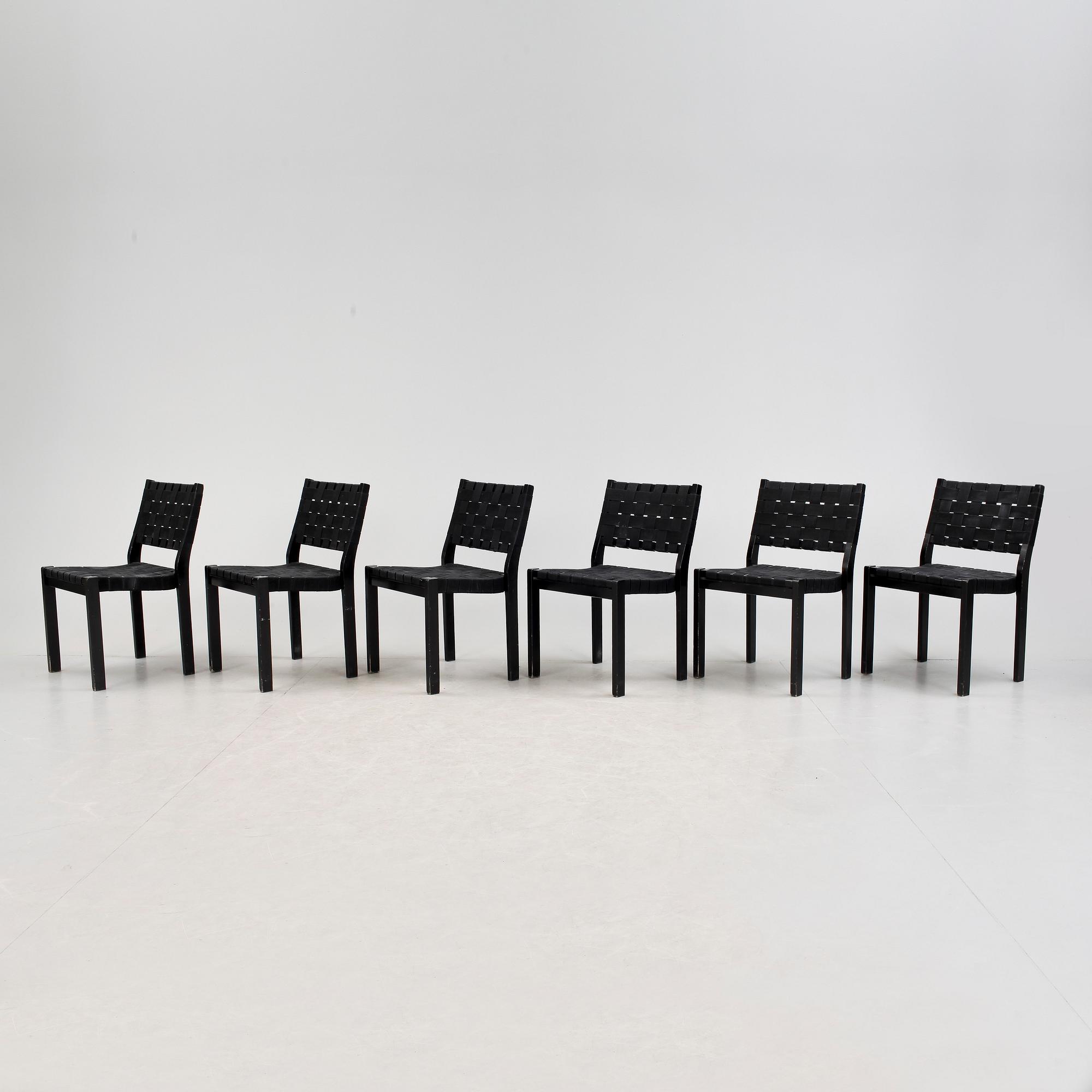 STOLAR, 6 st, modell 611, Alvar Aalto, Artek, 2000-tal.