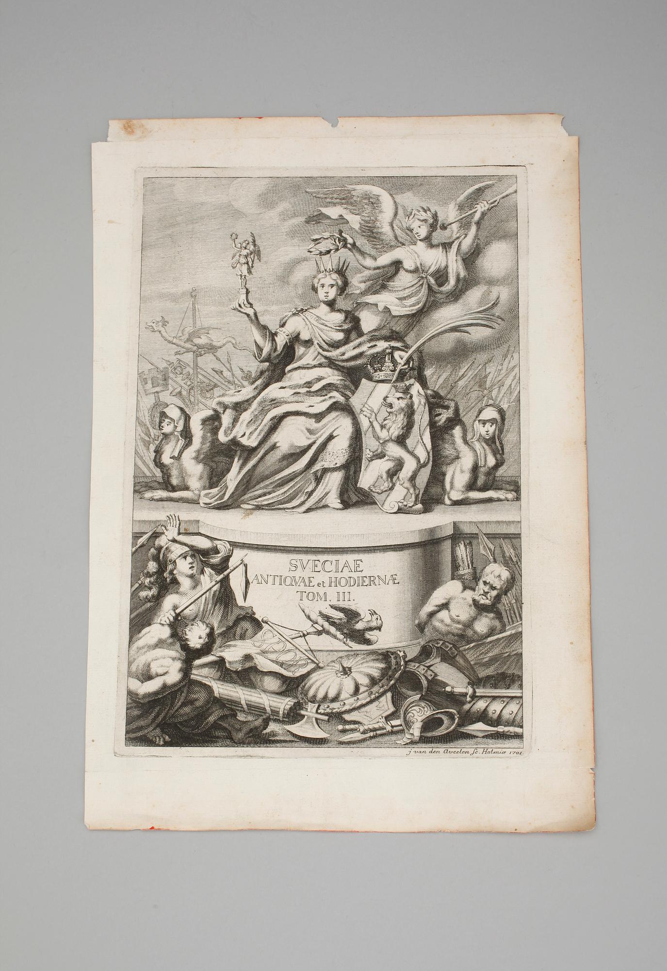 GRAFISKA BLAD. 4st, 16/1700-tal.