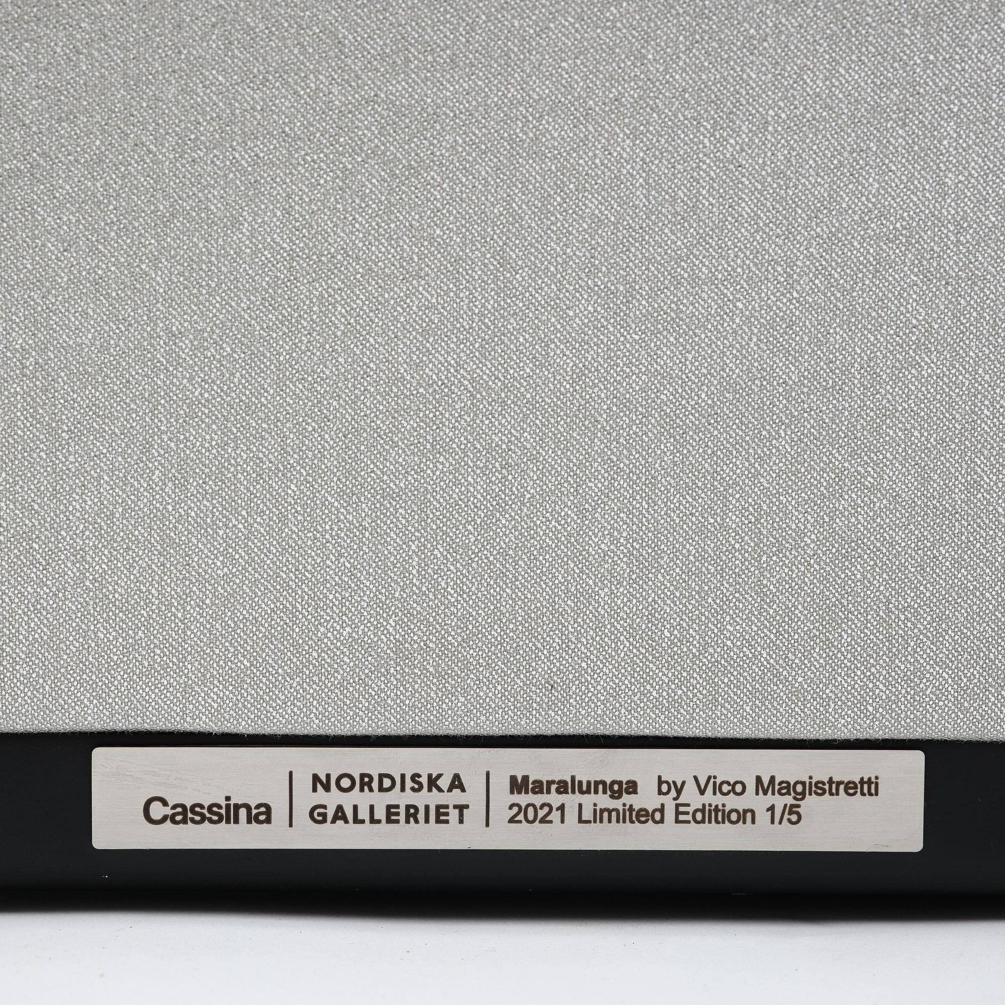 Vico Magistretti, fåtölj, "Maralunga 40 Nordiska Galleriet Limited Edition", ed. 1/5, Cassina, Italien, 2021.