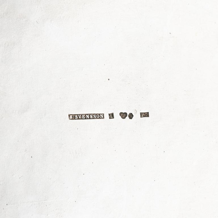 Sanfrid Svensson, kaffeservis, 3 delar, silver, Lidköping, 1917.