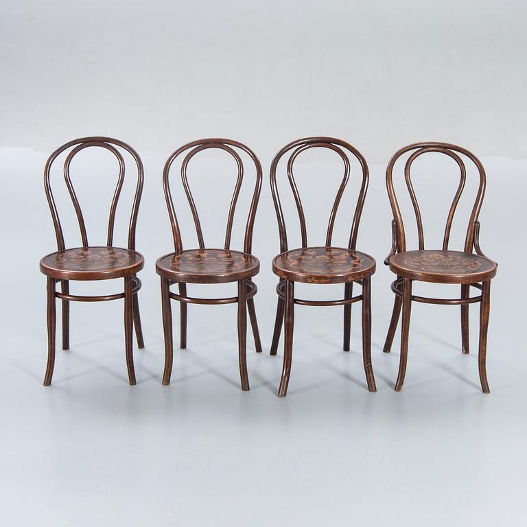 Chairs, Mundus, bentwood, first half of the 20th century.