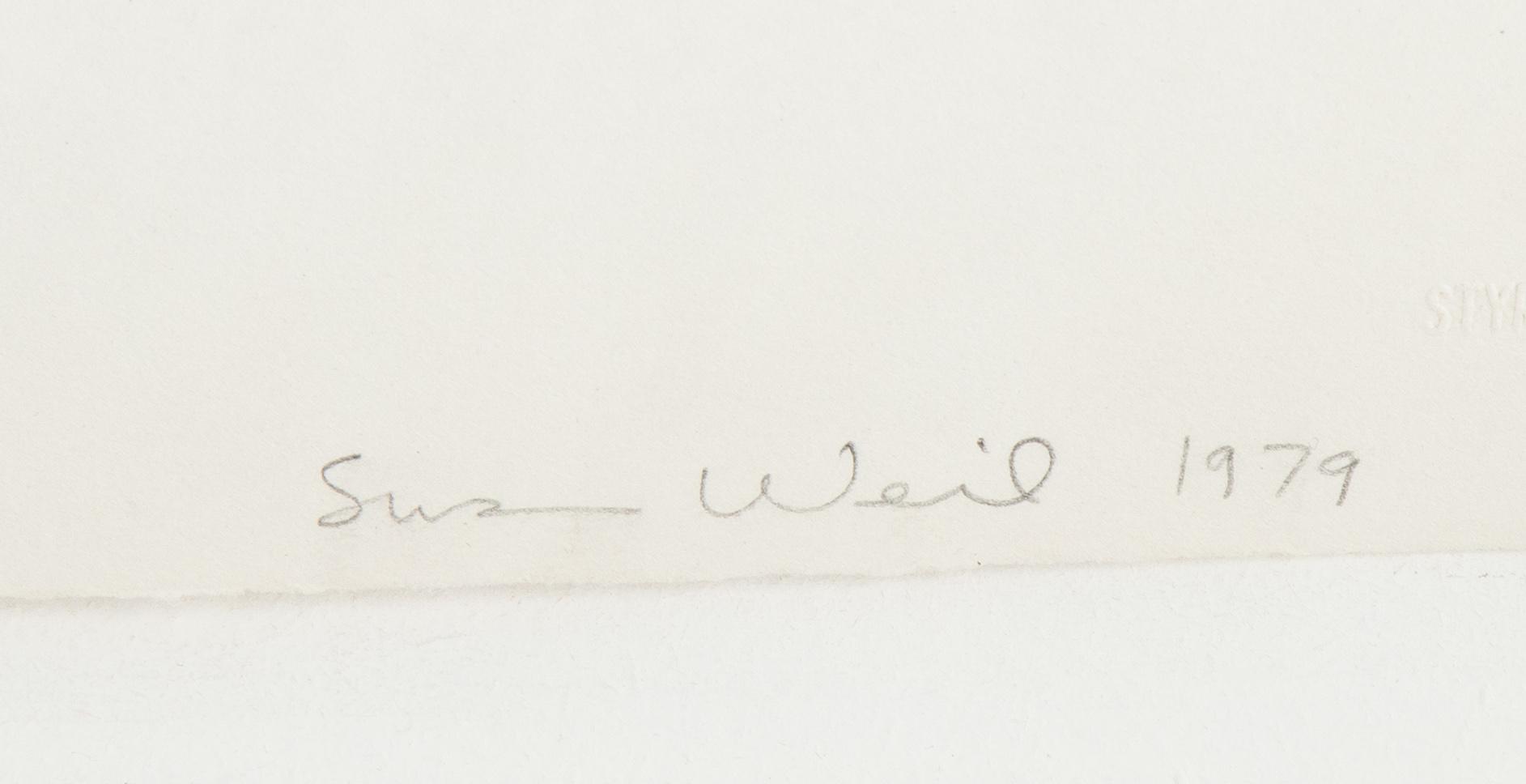 Susan Weil, collage, signed and dated 1979.